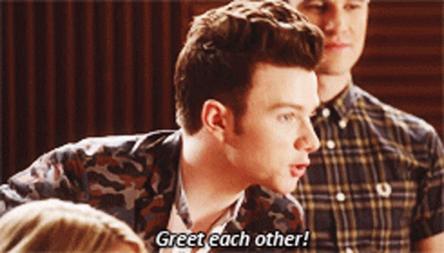 Glee Kurt Hummel GIF - Glee Kurt Hummel Greet Each Other GIFs