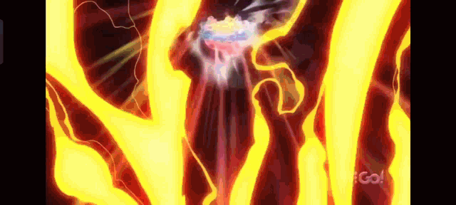 a cartoon character is being thrown into the air by a flame .