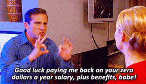 The Office Michael Scott GIF - The Office Michael Scott Good Luck Paying Me Back On Your GIFs