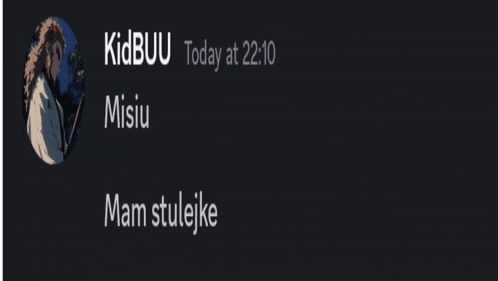 a screenshot of a person named kidbuu today at 22:10