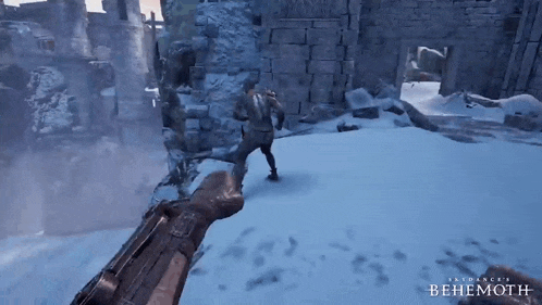 a video game called benemoth is being played on a computer