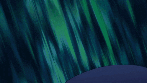 a close up of a person 's face with blue hair