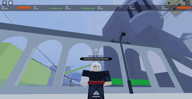 a screenshot of a video game shows a character named andrea