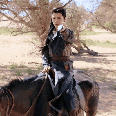 a man is riding a horse with the number 169 on it