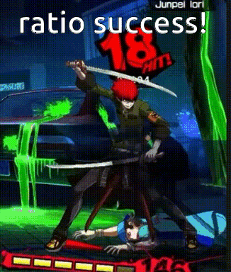 a video game character is holding a sword in front of a sign that says " 18 hits "