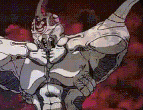 a black and white drawing of a robot with a skull on its head .