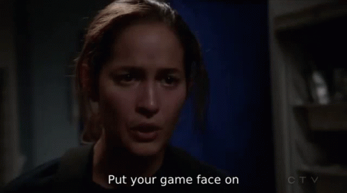 Put Your Game Face On Andy Herrera GIF - Put Your Game Face On Andy Herrera Andrea Herrera GIFs