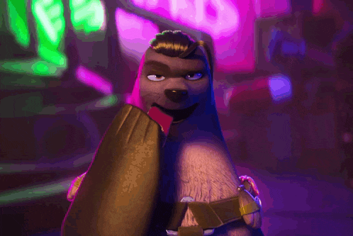 a cartoon character is wearing a cape and a belt
