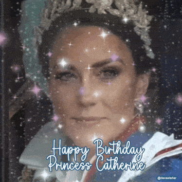 Happy Birthday Princess Catherine Princess Kate GIF - Happy Birthday Princess Catherine Princess Catherine Princess Kate GIFs