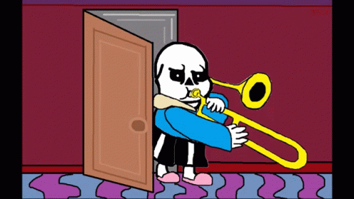 Trombone Musical Instrument GIF - Trombone Musical Instrument Door Open GIFs