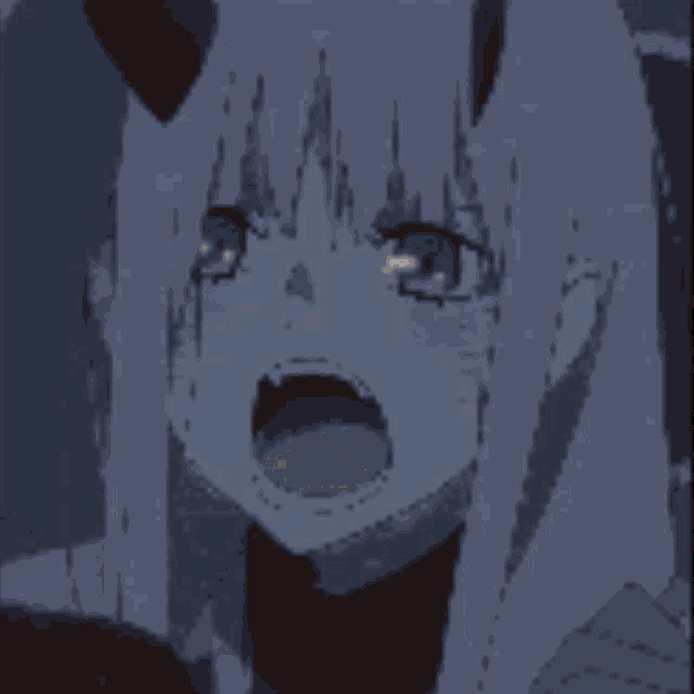Zero Two Eating Cat And Become Him Staring Cat GIF - Zero Two Eating Cat And Become Him Zero Two Staring Cat GIFs