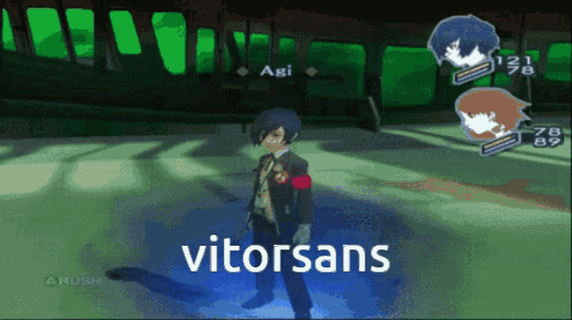 a screenshot of a video game with the word vitorsans on the bottom