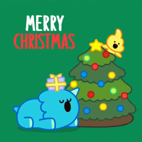 Dinosally Merry Christmas GIF