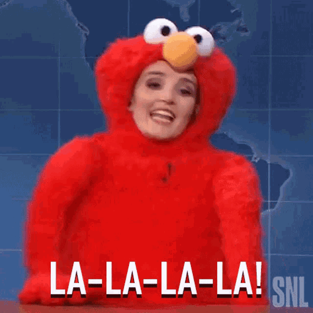 Lalalala Elmo GIF - Lalalala Elmo Saturday Night Live GIFs