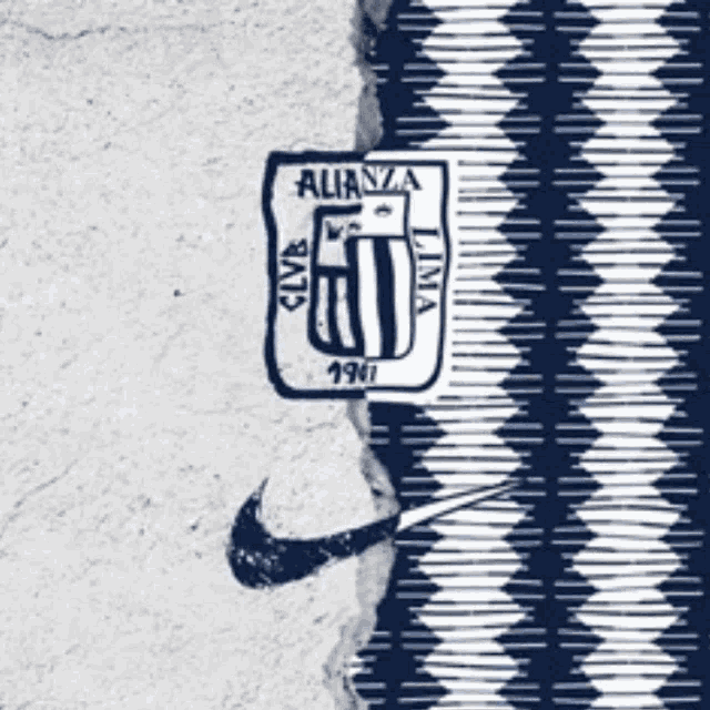 a logo for alianza lima with a nike swoosh on it