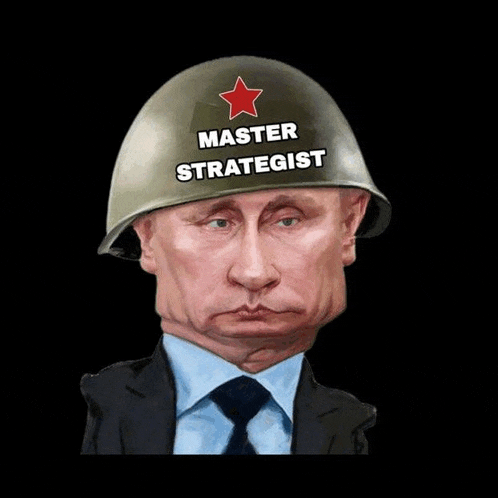 a man wearing a helmet with master strategist written on it