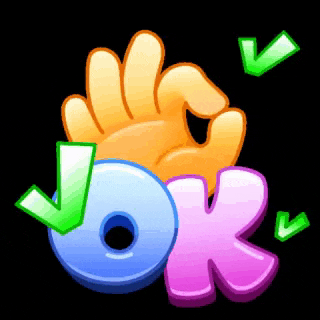 a cartoon illustration of an ok sign with a hand