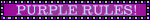 a purple sign that says purple rules