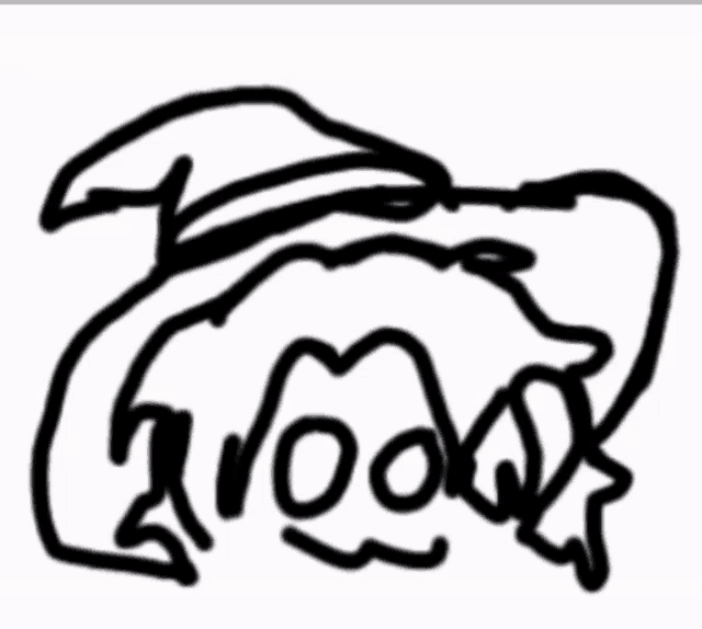 a black and white drawing of a person with the word hoody written in the middle