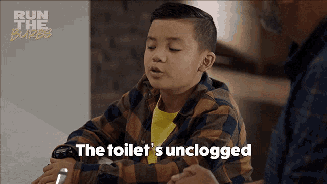 The Toilet Is Unclogged And Now So Is My Mind Leo Pham GIF - The Toilet Is Unclogged And Now So Is My Mind Leo Pham Run The Burbs GIFs