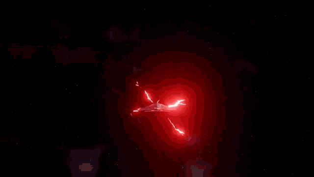 a red background with a white light coming out of the center