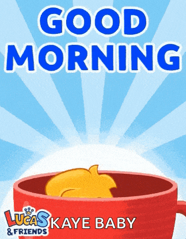 a lucas kaye baby poster with a red cup