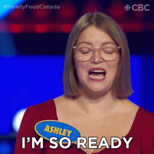 Im So Ready Ashley GIF - Im So Ready Ashley Family Feud Canada GIFs