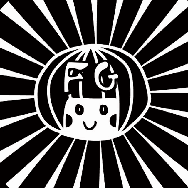 an optical illusion of a black and white swirl on a white background