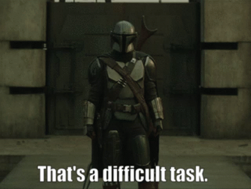 Thats A Difficult Task The Mandalorian GIF - Thats A Difficult Task The Mandalorian Din Djarin GIFs