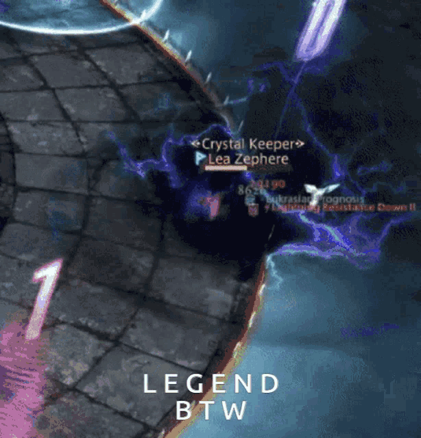 a screenshot of a video game that says legend btw on it