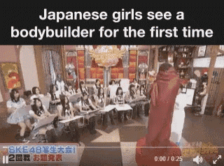 Japan Bodybuilder GIF - Japan Bodybuilder Shocked GIFs
