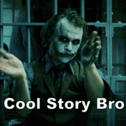 Joker Heath Ledger GIF - Joker Heath Ledger Cool Story Bro GIFs