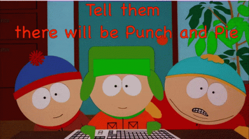 Punch And Pie South Park GIF - Punch And Pie South Park Tell Them GIFs
