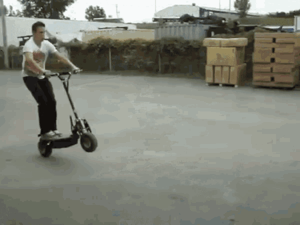 Electric Scooter Wheelie GIF - Electric Scooter Wheelie Scooter GIFs