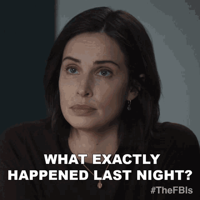 a woman is asking what exactly happened last night with #thefbls
