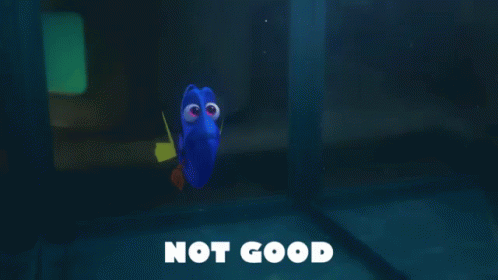 Not Good GIF - Finding Dory Dory Not Good GIFs