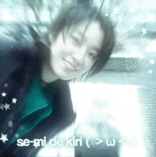 a picture of a girl with the words se-mi de kiri on the bottom right