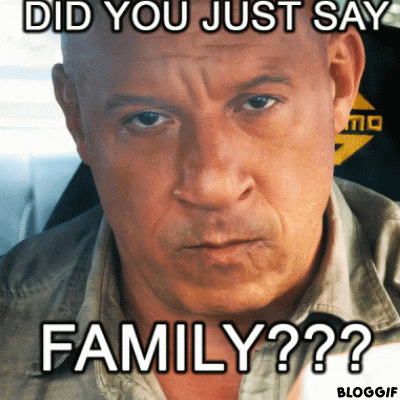 a picture of a man with the words did you just say family