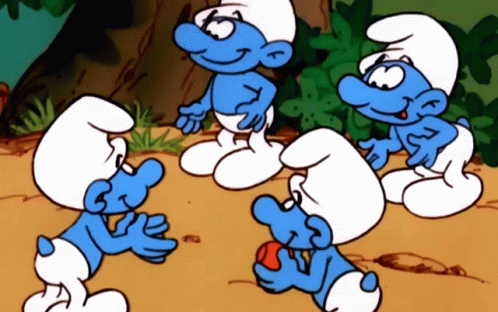 the-smurfs-playing-catch.gif