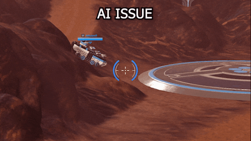 a screenshot of a video game that says ai issue on the top