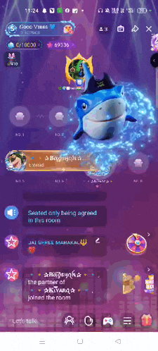 a screenshot of a video game shows a dolphin wearing a hat
