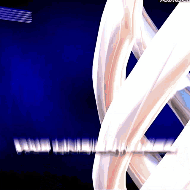 a blue background with the words " the next thing " on the bottom right