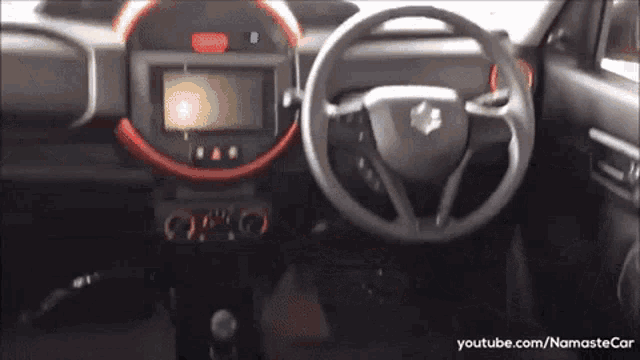 the inside of a suzuki car is shown on youtube