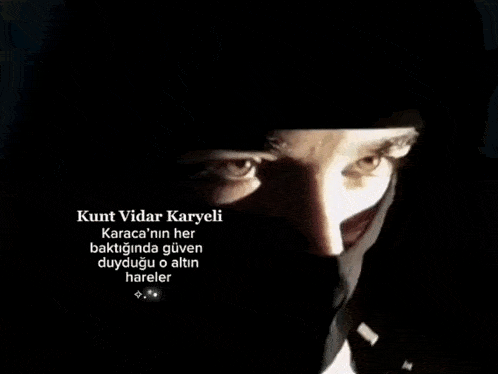 a close up of a person 's face with a quote from kurt vidar karyeli