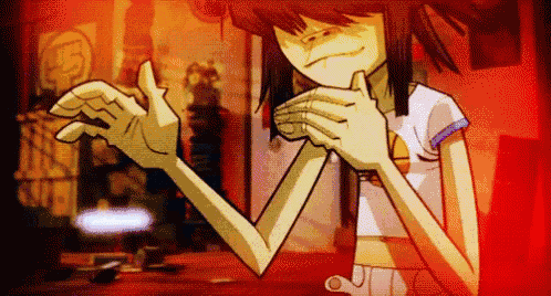 a cartoon character is giving a thumbs up in front of a burger king sign