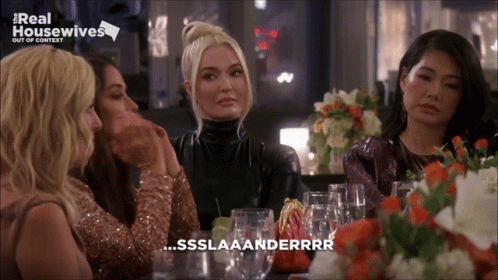 Erika Rhobh Slander Slander GIF - Erika Rhobh Slander Slander Real Housewives GIFs