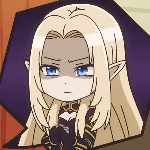 a cartoon drawing of a girl with long blonde hair