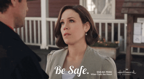 a hallmark channel advertisement shows a man and a woman
