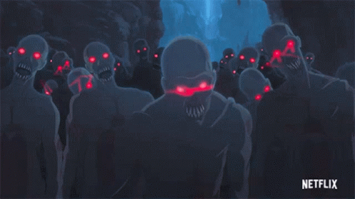 Horde Of Zombies The Witcher Nightmare Of The Wolf GIF - Horde Of Zombies The Witcher Nightmare Of The Wolf A Group Of Zombies GIFs