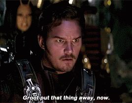 Star Lord Groot Put That Thing Away GIF - Star Lord Groot Put That Thing Away Chris Pratt GIFs